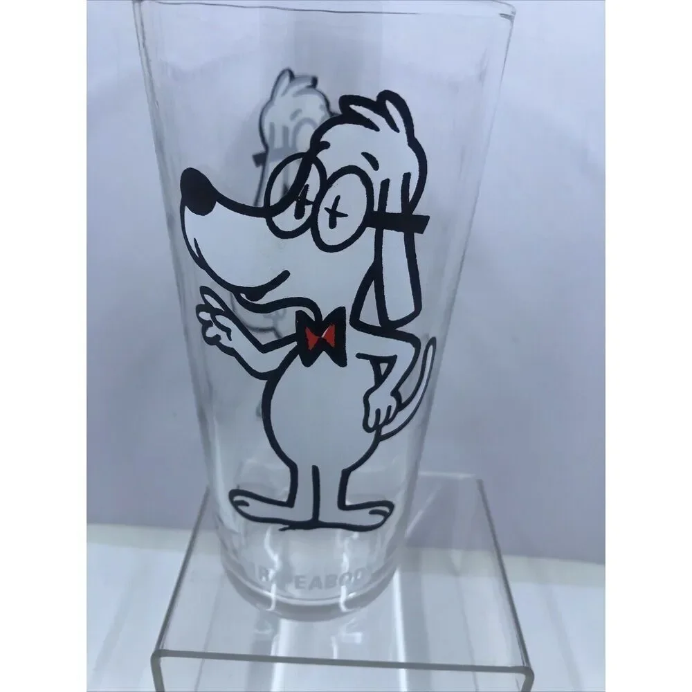Vintage  Mr. Peabody Drinking Glass Pepsi Collector 1970's Pat Ward